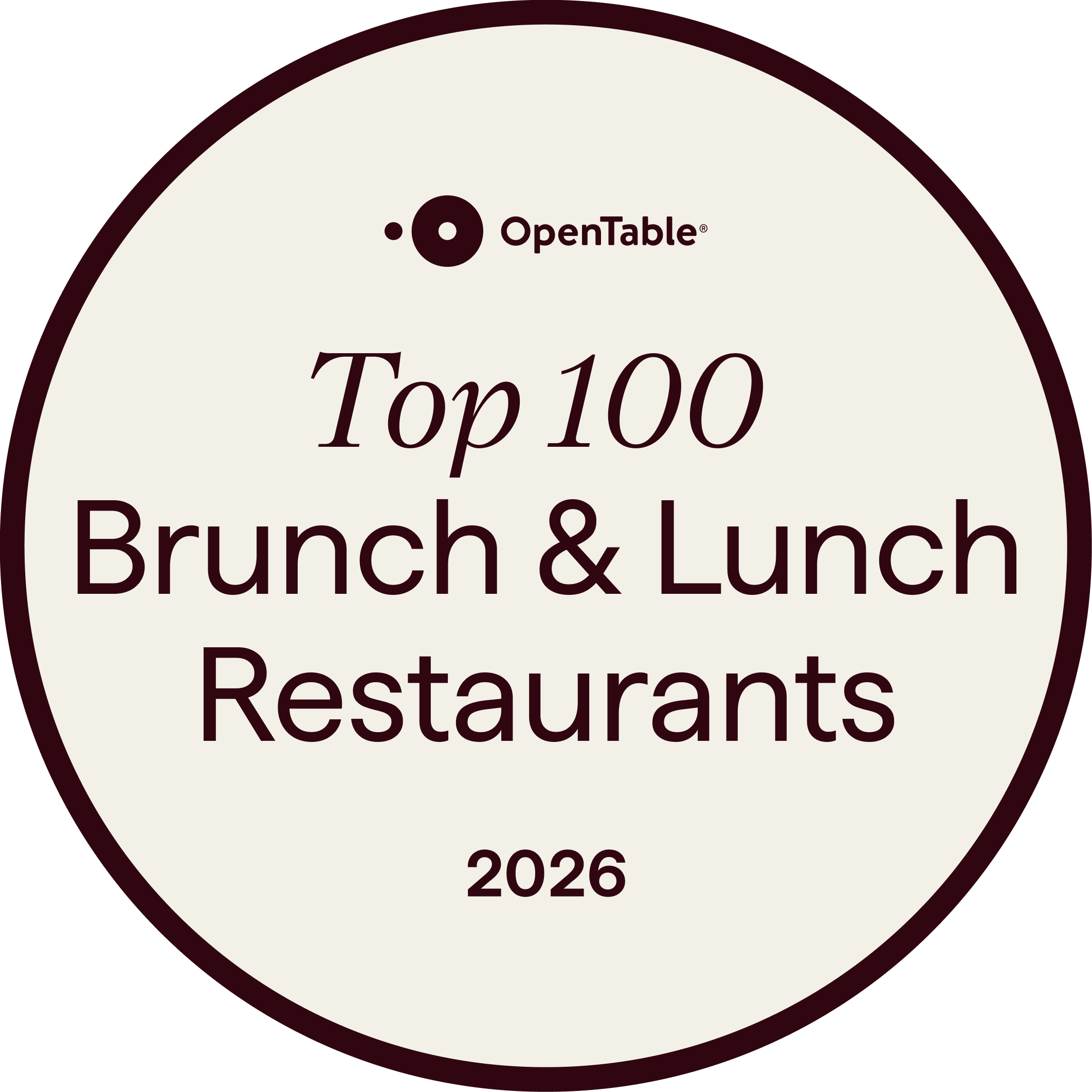 OpenTable. Top 100 Brunch &amp Lunch Restaurants 2026